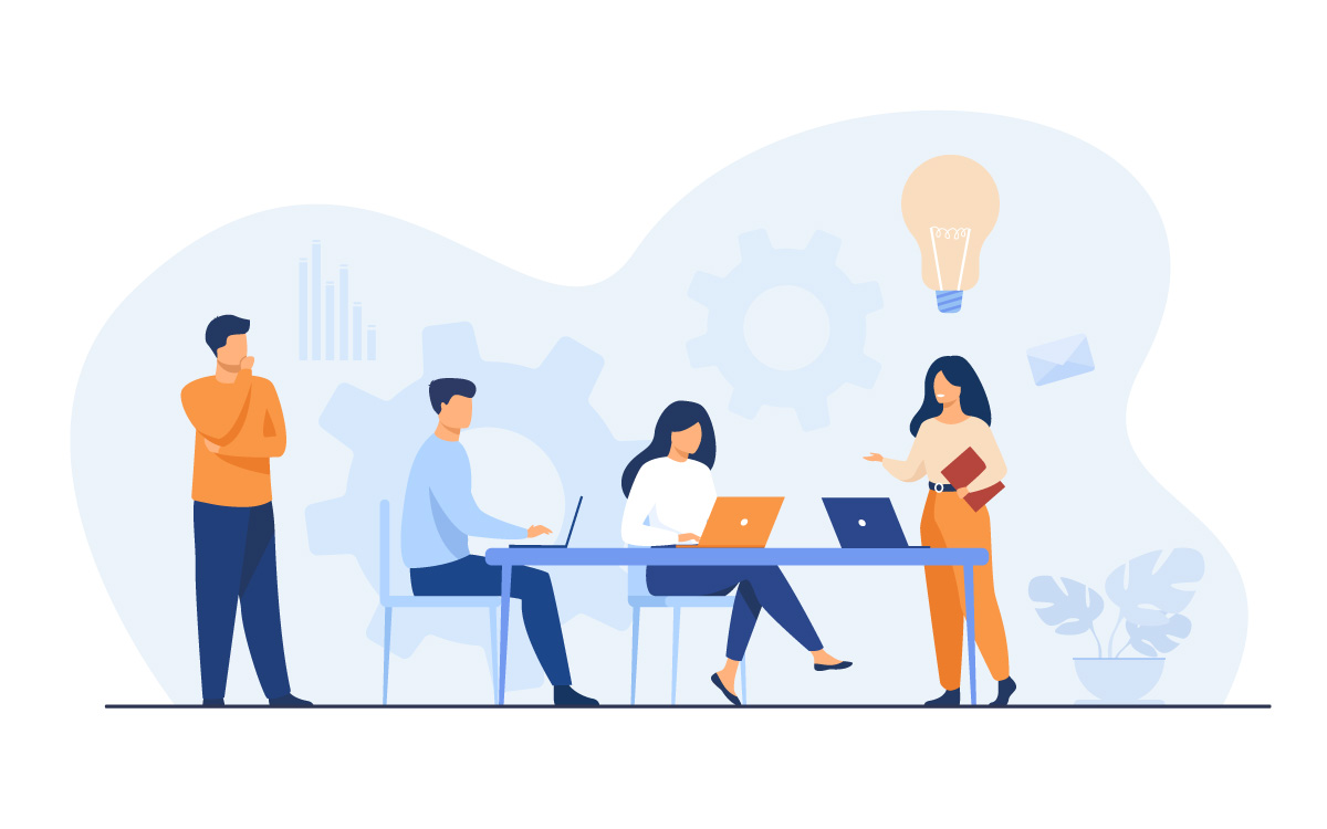 Construir relaciones de trabajo sólidas Emprendedores haciendo networking